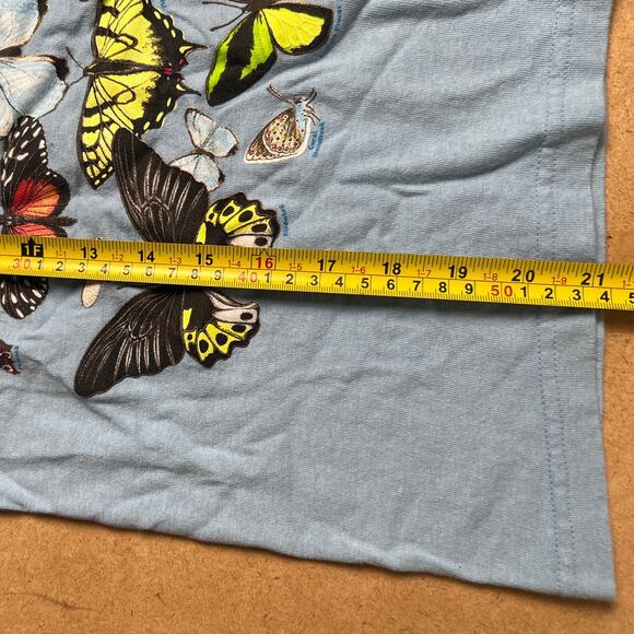 Blue Butterfly T-Shirt Kids 10/12 Glows in the Dark - Picture 6 of 6